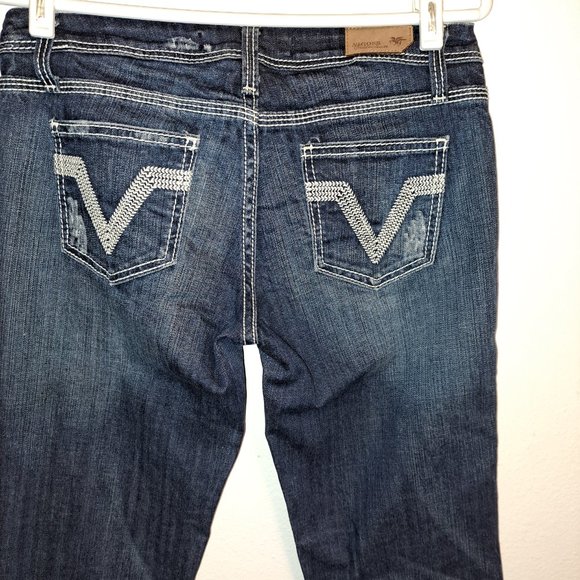 Vigoss Denim - Vigoss Collection Embroidered Flare Leg Jeans size 5